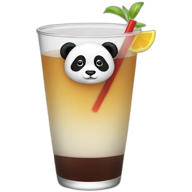 Panda drink emoji