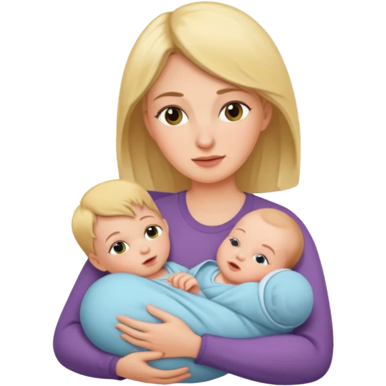 mother with one newborn baby emoji