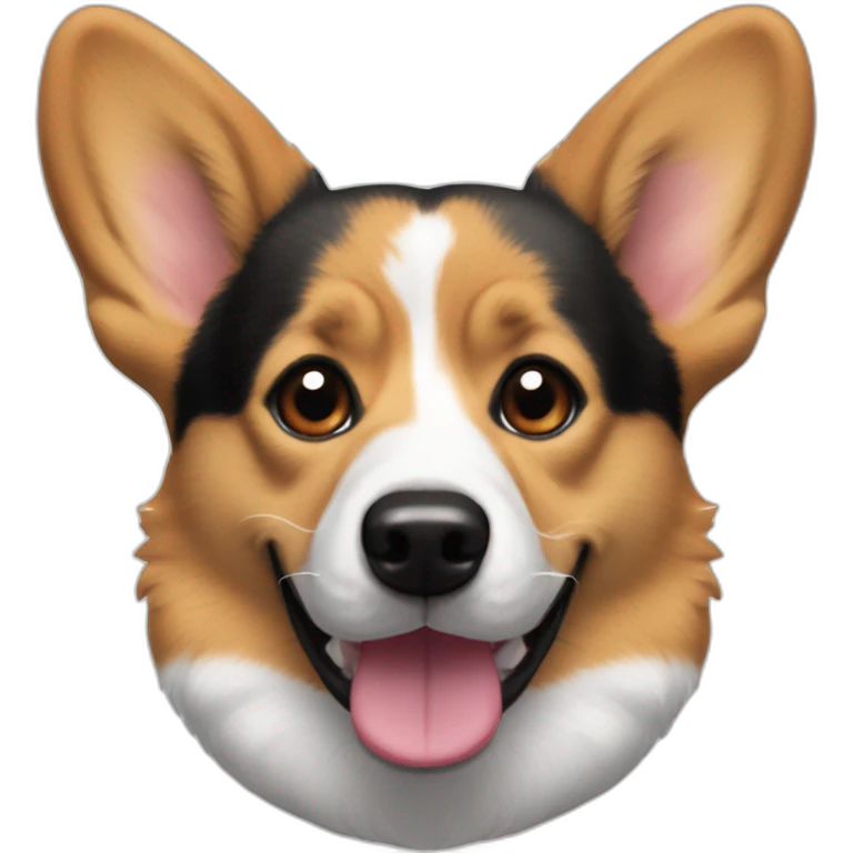corgi and dash hund mix with jack russel ears and black mouth emoji