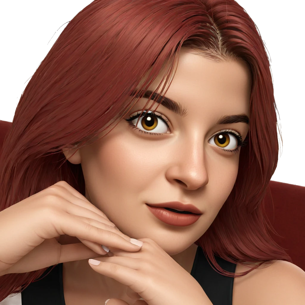 realistic portrait of girl emoji