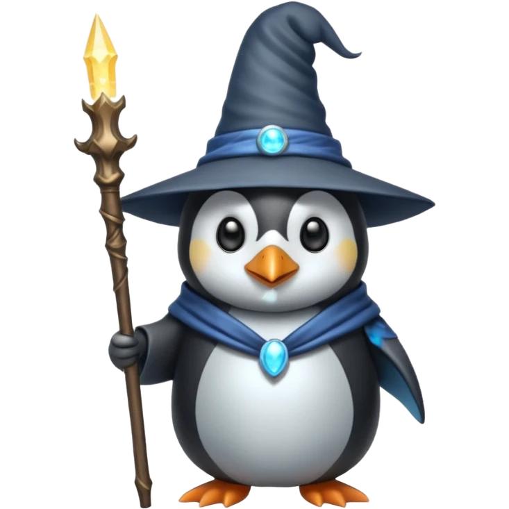 Penguin Wizard emoji