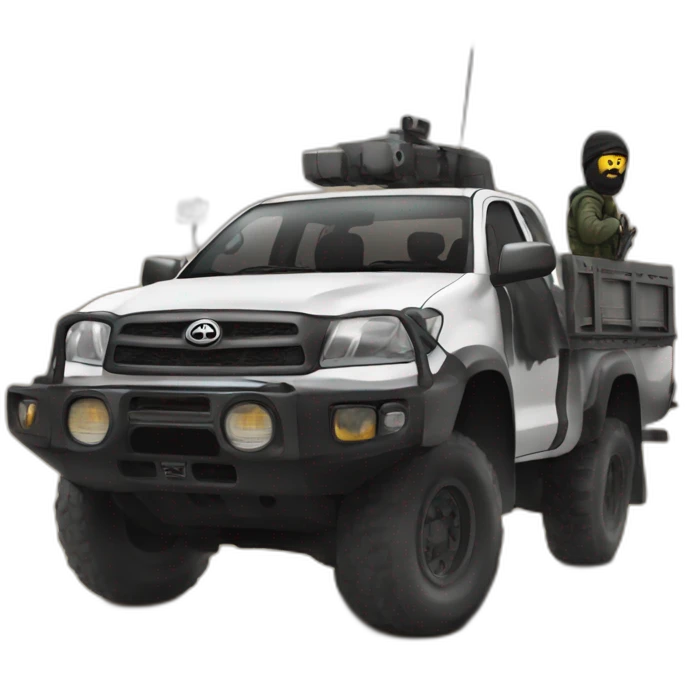 terrorists in toyta hilux truck emoji
