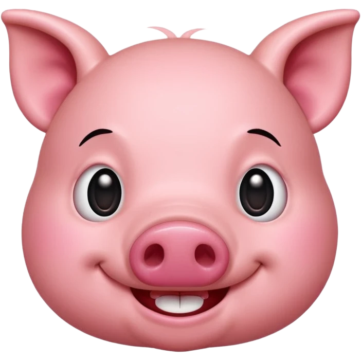 make a emoji of a fat cartoon pig emoji