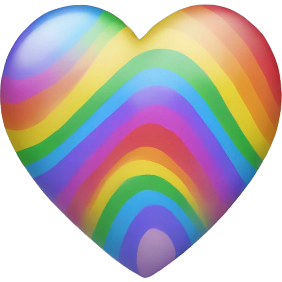 Rainbow heart emoji