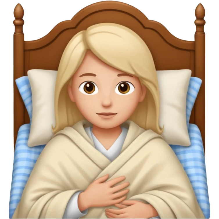 Person resting on a bed emoji