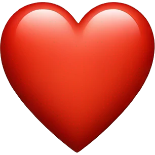 A red Heart with a t in it  emoji