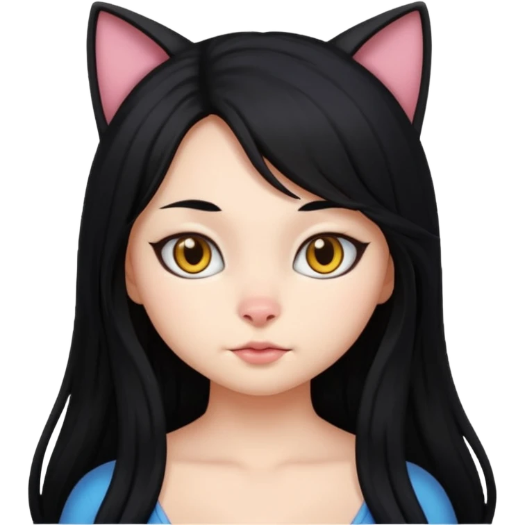 18+ cat girl with big tits emoji