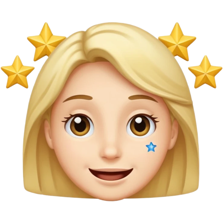 Carita de emoción como este emoji 🤩 emoji