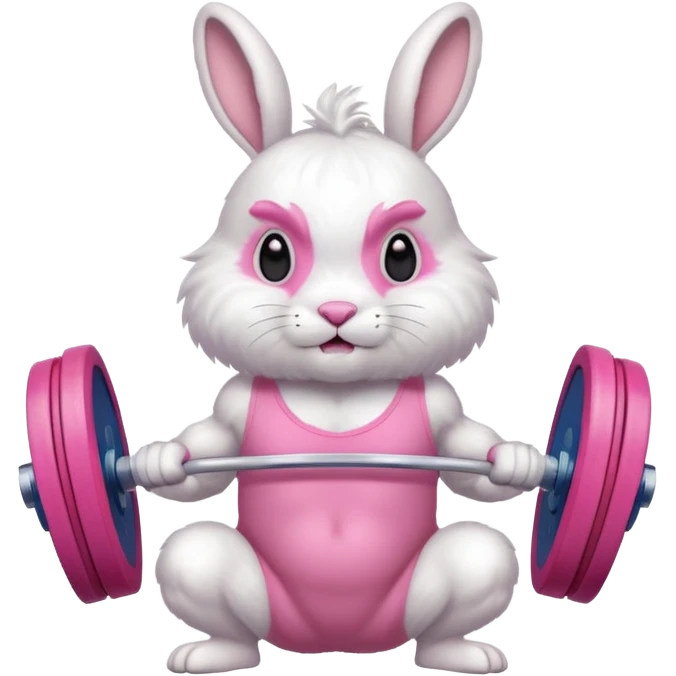  weightlifting rabbit emoji