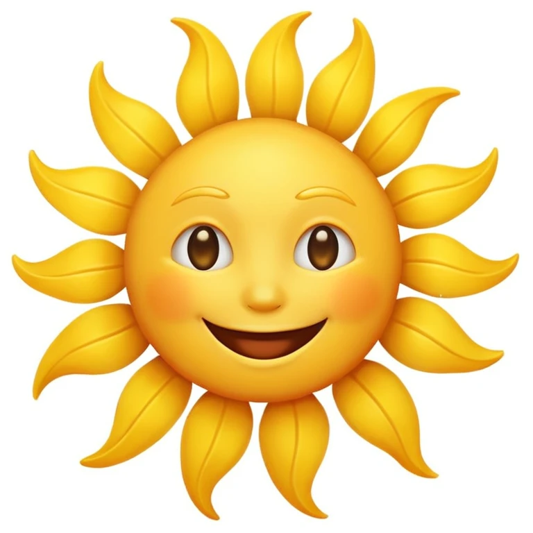 smiling sun emoji emoji