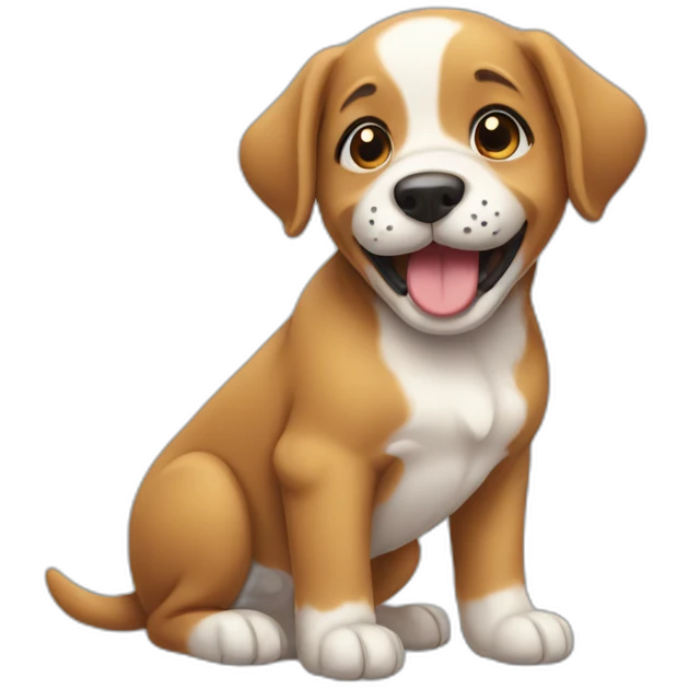 Happy puppy emoji