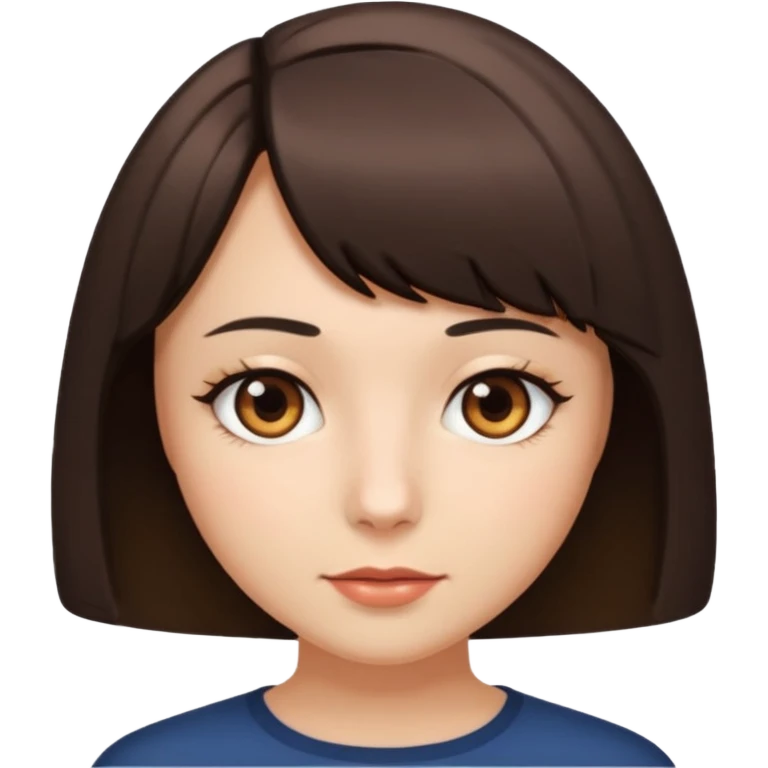 Woman with bob cut emoji