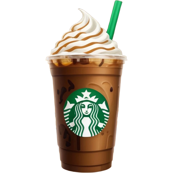 Starbucks iced coffee with Dubai chivalry bar with green filling and burn Khalifa  emoji