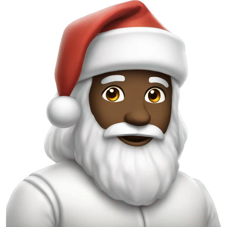 aesthetic white santa claus emoji
