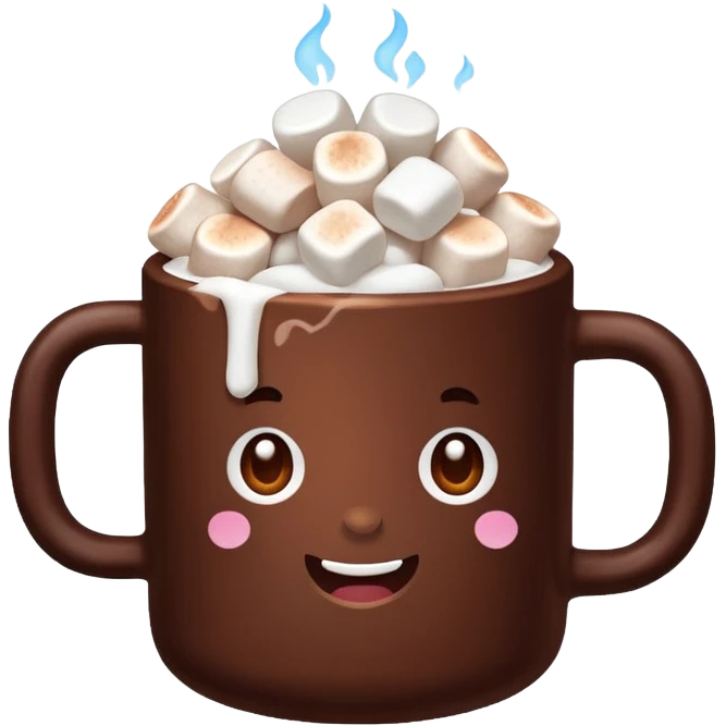 cocoa with marshmallows emoji