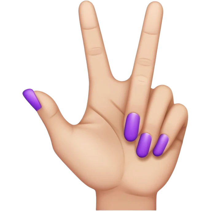 purple flipping off emoji