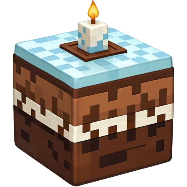 minecraft cake emoji