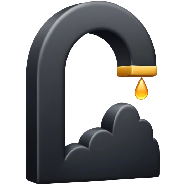 Um arco íris preto emoji