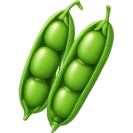 two green soybeans  emoji