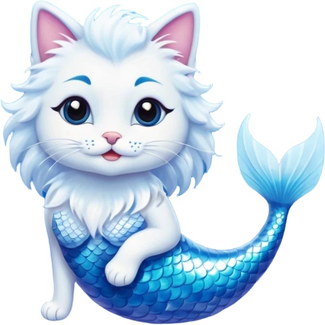 Gato sirena emoji
