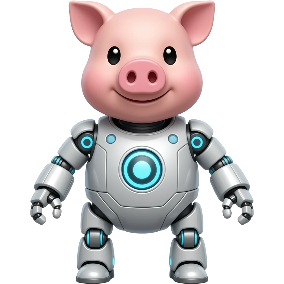 robot pig emoji
