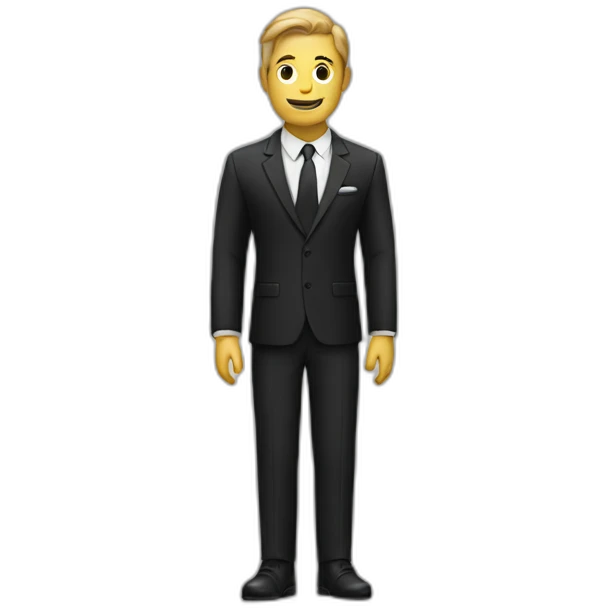 Astraunaut with black suit emoji