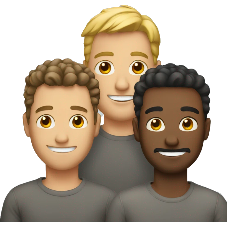 three guys emoji