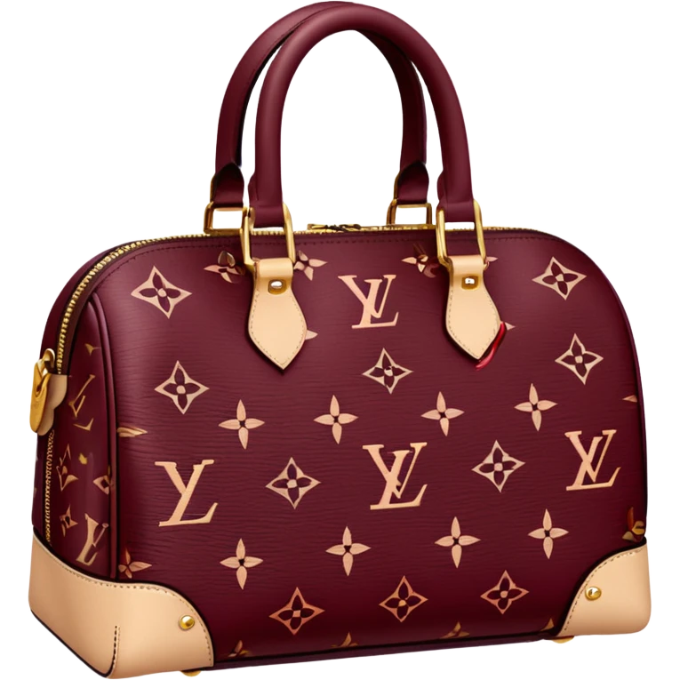Burgundy Louis Vuitton emoji