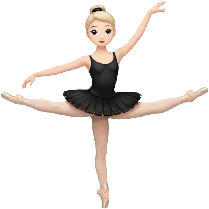 full body balet with black tutu emoji