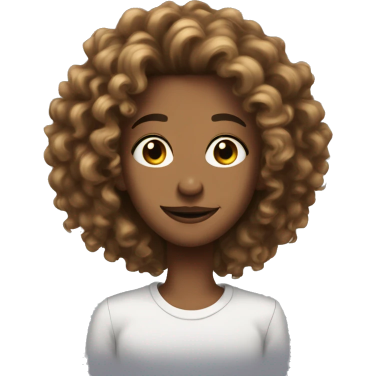 Tall baddie with great curly hair and dimples  emoji