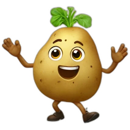 Potato dancing emoji