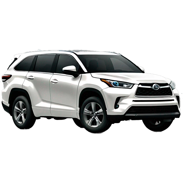 2024 dark grey Toyota Highlander Platinum  emoji