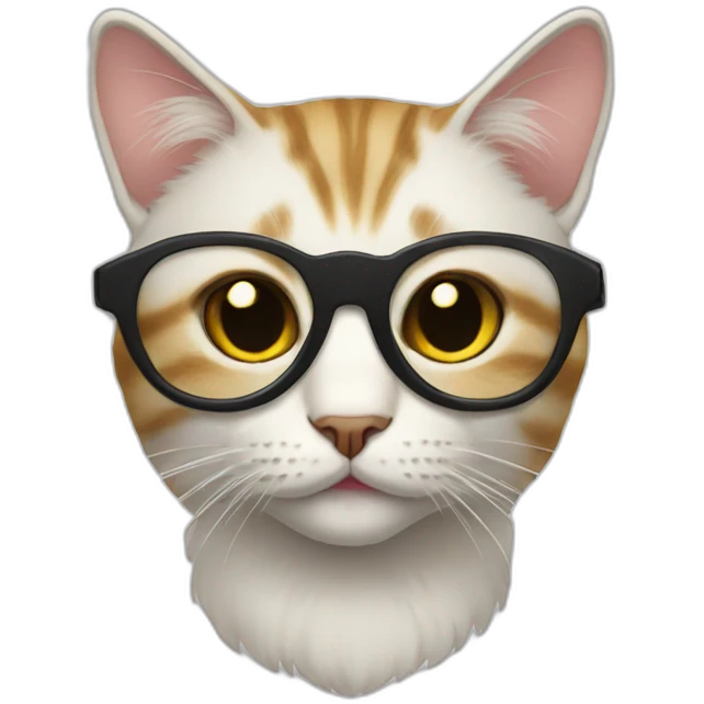 cat avec lunette emoji
