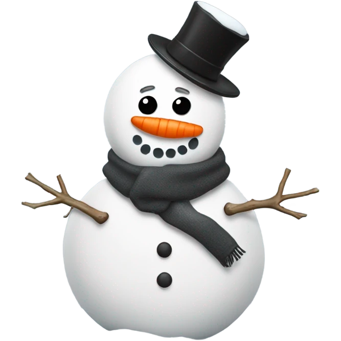 Cute snowman  emoji