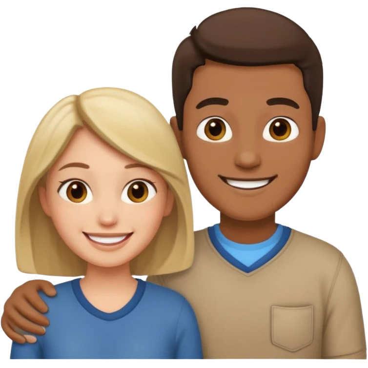 couple adopting of a child from social services emoji
