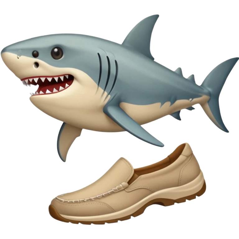 Tiburón con zapatos  emoji