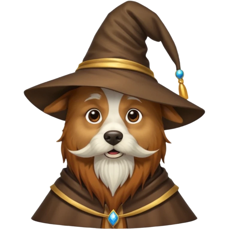 Dog wizard emoji