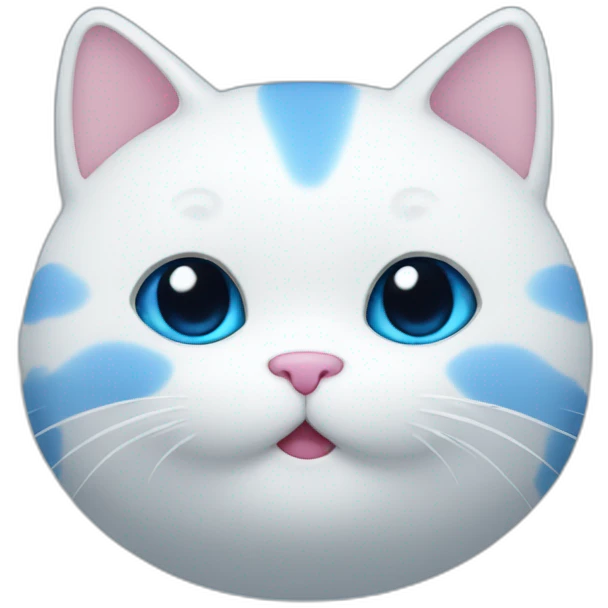 blue mochi cat emoji