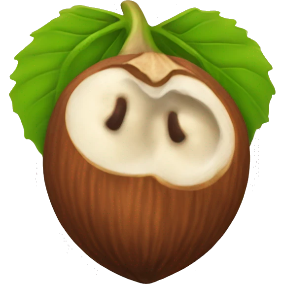 Hazelnut seed emoji