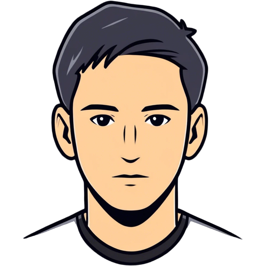 monochrome portrait of a man emoji