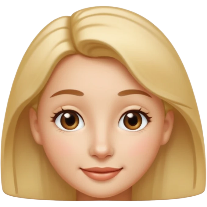 A 3D cartoon woman’s face close-up showing a small shiny nose pin, soft skin tone, gentle smile, smooth lighting, realistic Memoji-style. emoji