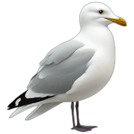 Lurking seagull emoji