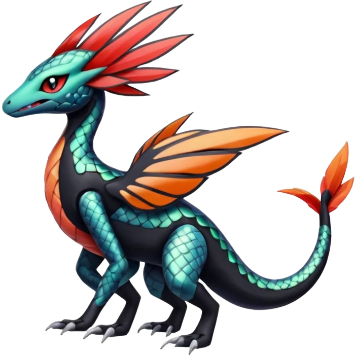 Meloetta-Salandit-Nargacuga-Pokémon-Fakémon-fusion-hybrid-creature emoji