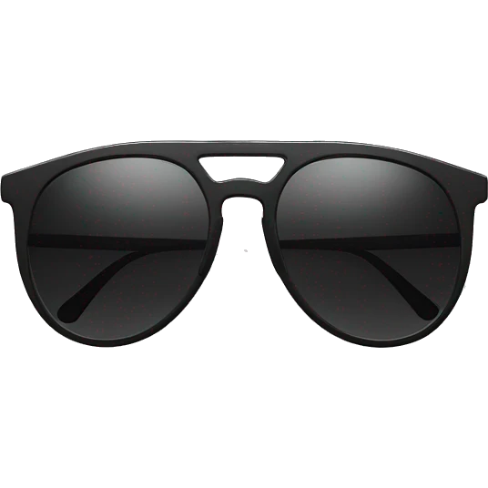 black thin fashion sunglasses no person emoji