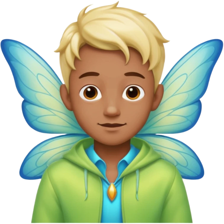 cartoon man character fairy emoji
