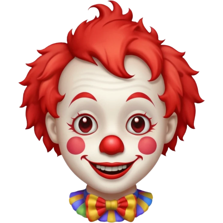 smll haired clown emoji