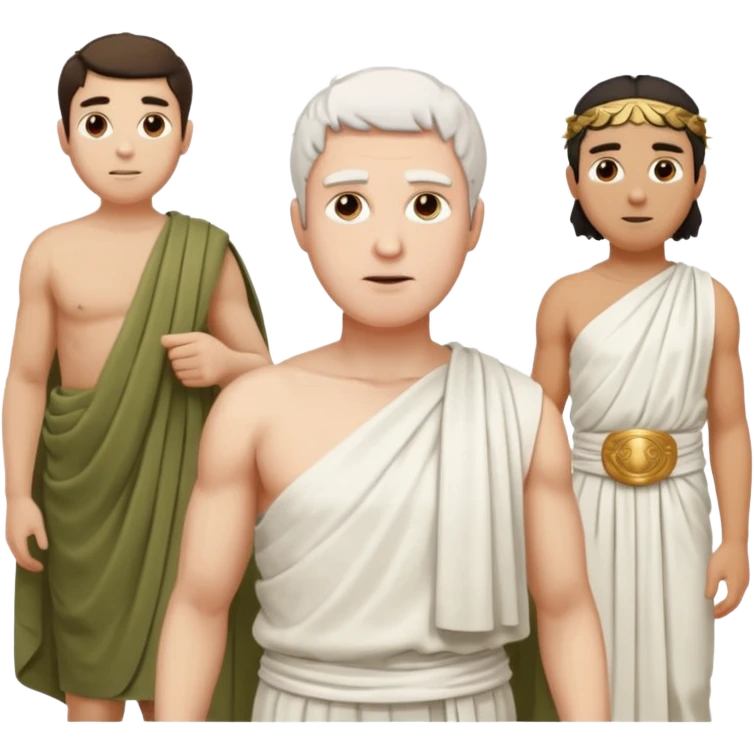 man white ancient greek people emoji