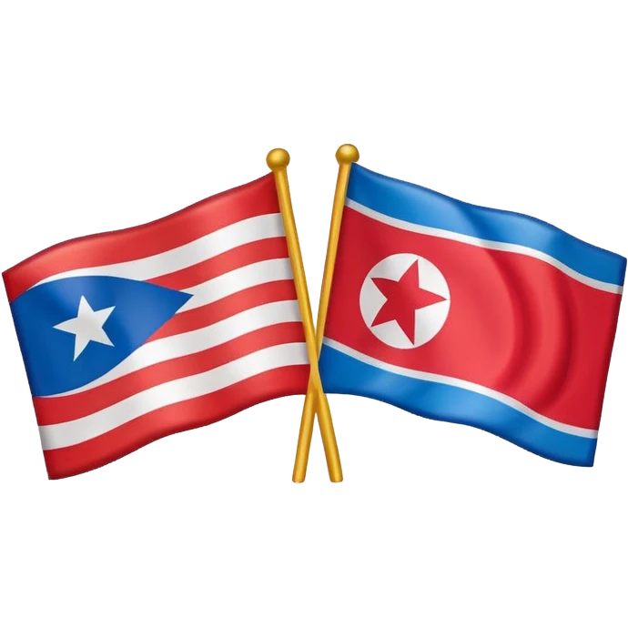 Let's talking about a emoji flag hack combination with Puerto Rico + North Korea emoji flag combination flag hack as a flag image by photo and flag emoji