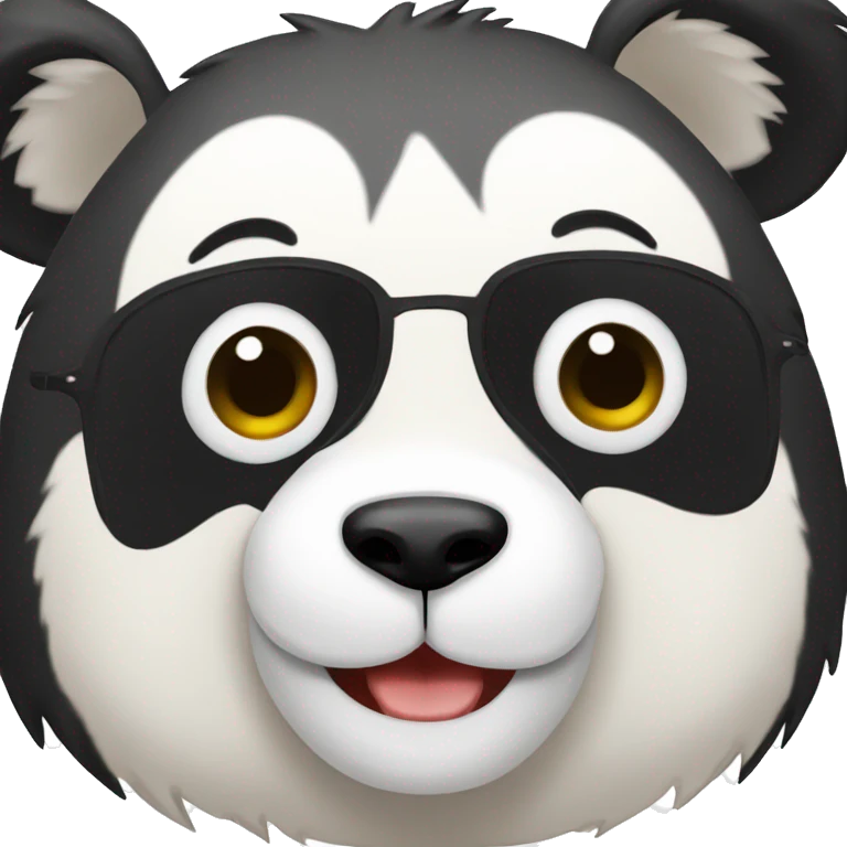 Oso panda buenos días emoji