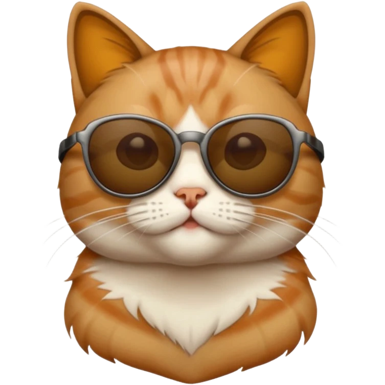 Cat wearing sunglasses emoji